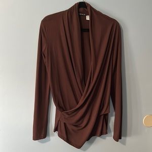 Gorgeous lightweight wrap top size M